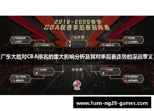 广东大胜对CBA排名的重大影响分析及其对季后赛走势的深远意义