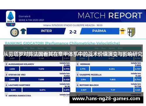 从劳塔罗对阵法国看其在意甲体系中的战术价值演变与影响研究